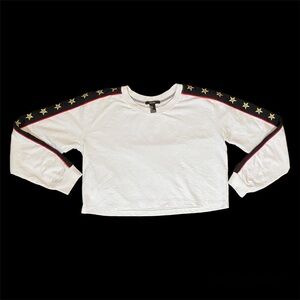 White Star Long Sleeve Crewneck Sweatshirt